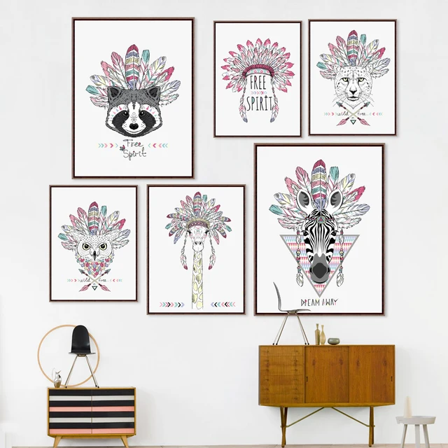 aliexpress : buy indian animals art print poster, horse zebra aliexpress : buy indian animals art print poster, horse zebra
