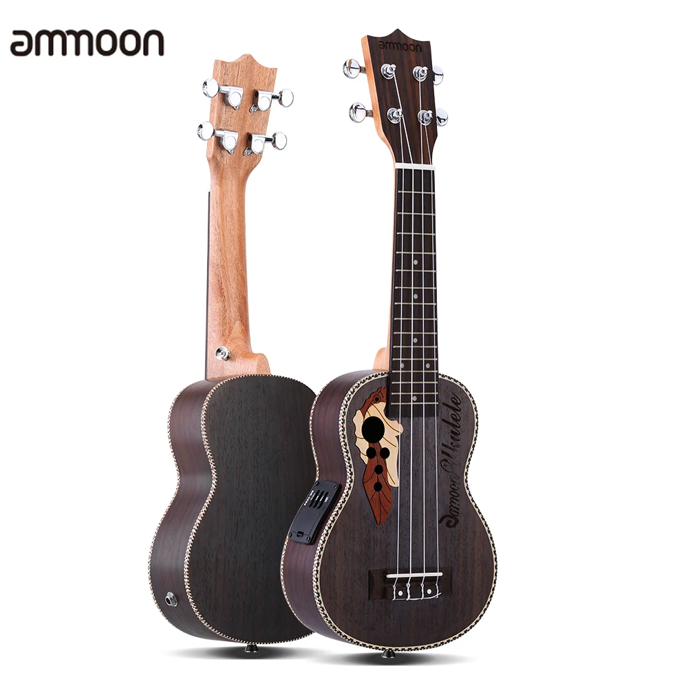 21 Inch Ukulele Rosewood Wood Ukelele Uke & EQ Stringed instrument ukulele guitar musical gifts instrument mini guitarra ukulele set
