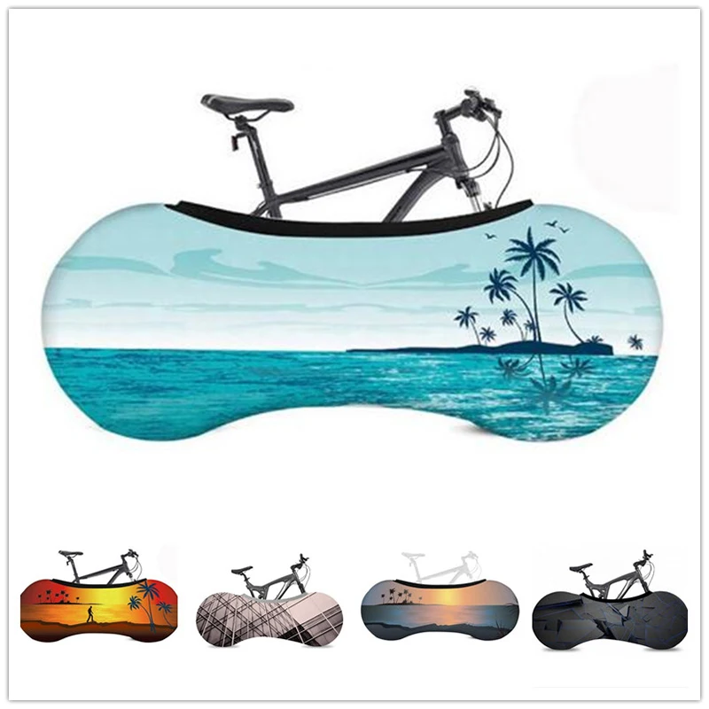 

Landscape Printing Bicycle Protective Gear Dust-Proof Scratch-Proof Bike Protector Wheel Cover Storage Bag Bicycle Accessories