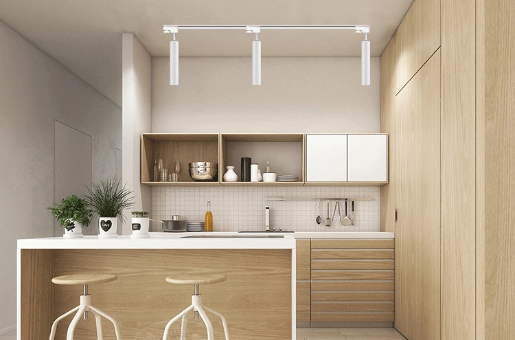 LuKLoy Modern Long Tube Spot Light Ceiling Mount Long Spot light Angle Adjustable LED Track Spotlight (15)