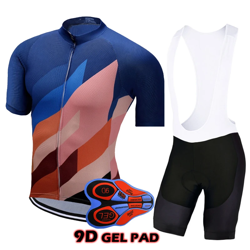 2018 Pro Team Short Sleeve Ropa Ciclismo Cycling Set Mountain Bike Short Sleeve Sportswear Cycling Clothing for Men Bicycle Wear