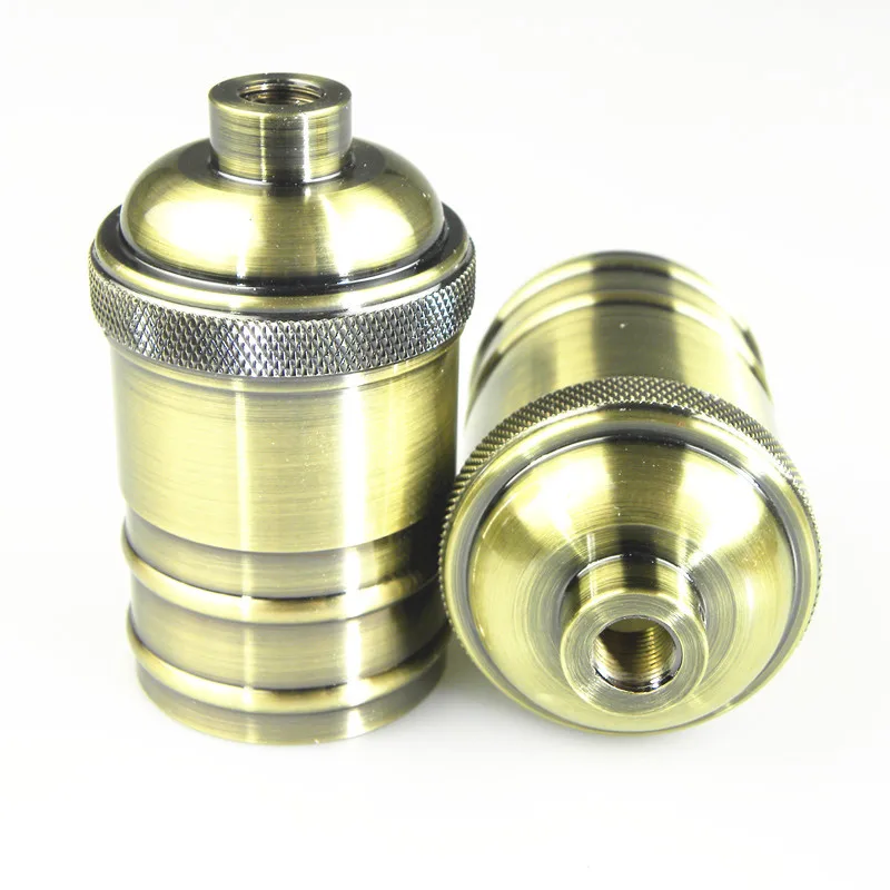 Retro lamp car aluminum lamp holder E27 to E26 bronzelamp holder e27