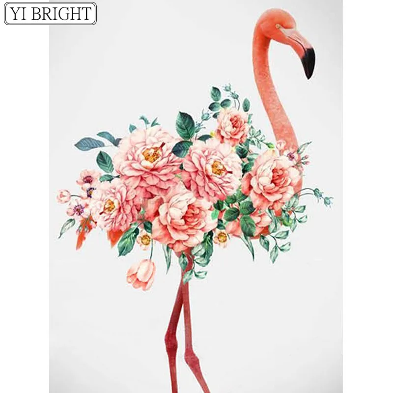 

5D DIY Diamond Painting Flamingo Diamond Mosaic Picture Of Rhinestones Flower Diamond Embroidery Cross Stitch Home Decor XY1