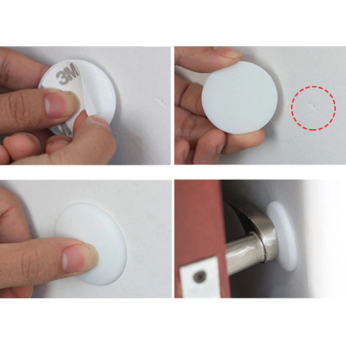 Best 10PCS Door Stops Rubber Wall Protectors Guards Self Adhesive Door