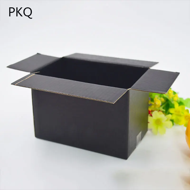 26x15x18 см большая черная розовая бумажная картонная коробка для упаковки DIY