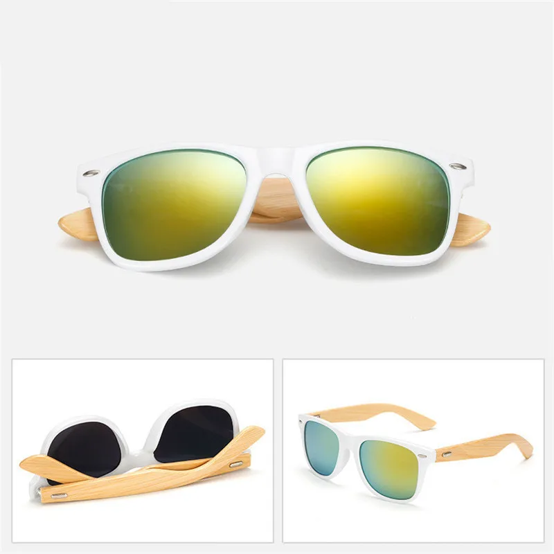UVLAIK деревянные солнцезащитные очки ретро бамбуковые Винтажные Солнцезащитные очки Брендовые Дизайнерские деревянные солнцезащитные очки для мужчин и женщин