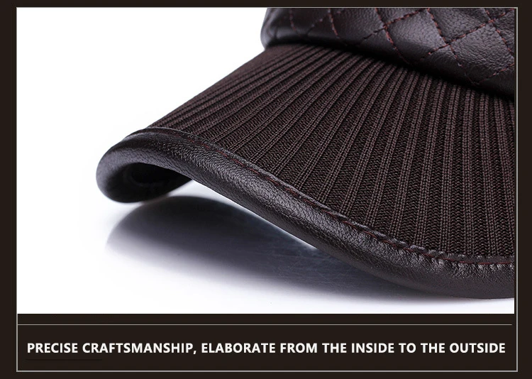 New Warm Winter spring Ear Flaps For Men Hat Thickened Baseball Cap With Ears Men'S Flat top hat Can be waterproof hat_voghion.com