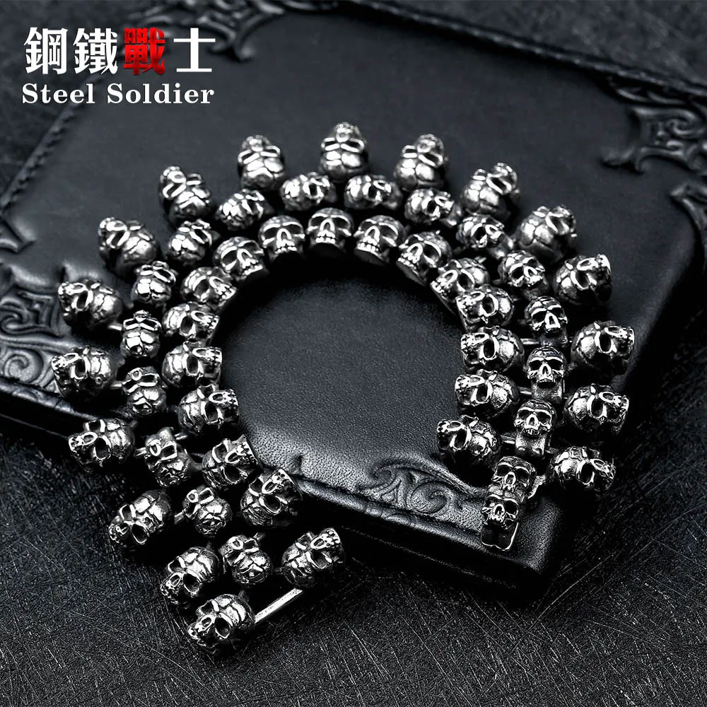 Мужской браслет в стиле панк ретро из нержавеющей стали|steel stainless bracelet|stainless steel