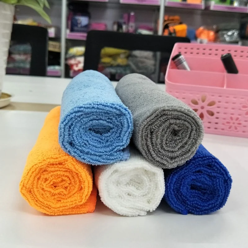 

1Pcs 40*40cm Super Thick Soft Microfiber Car Wash Towel Auto Cleaning Towels Car Care Wax Polishing Detailing Towel Clean Cloth