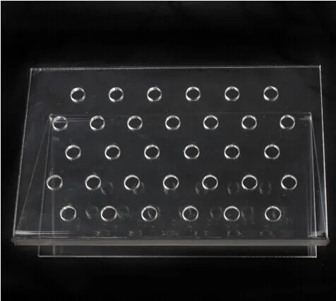 UVTL160 32 Pcs Tips Pop Sticks UV Gel Acrylic Nail Art Display Practice Tool Rack m1a