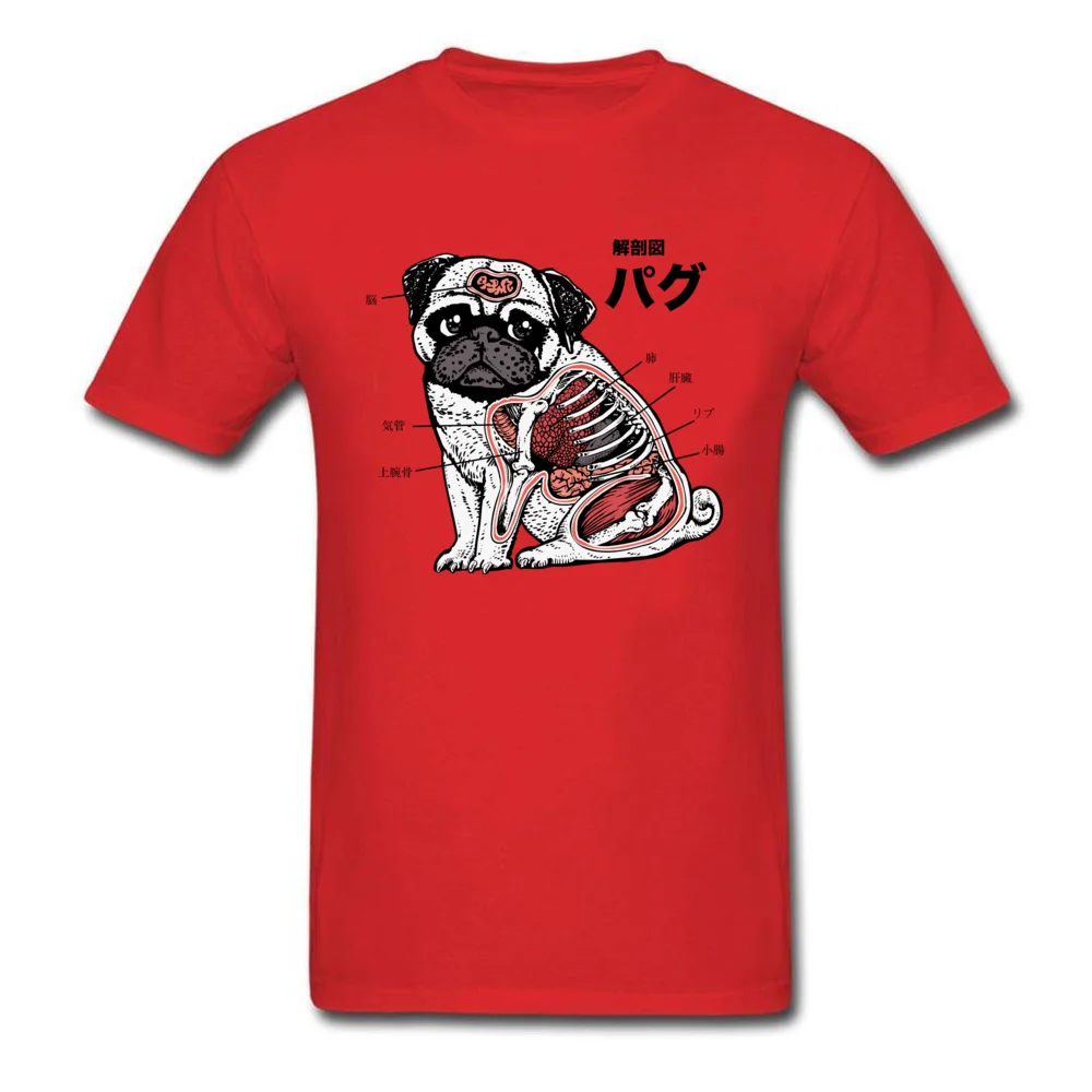 Funny Pug Anatomy Veterinarian_red