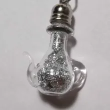 Чайник стеклянный пузырек Подвеска «сделай сам» миниатюрный стеклянный кулон