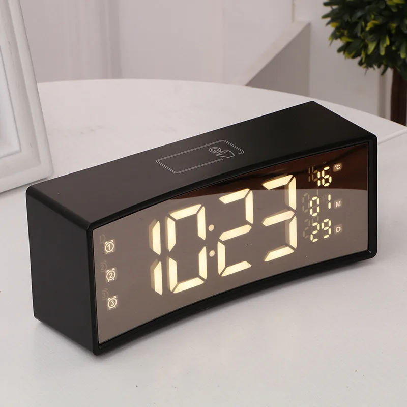 

Night light Table Clocks with Snooze Function Digital LCD of home Decoration Desk Clock bright adjustment USB charge