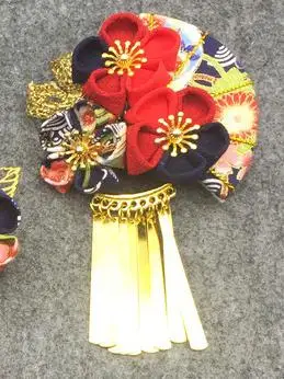 Японский стиль заколки для волос ручной работы кимоно шпилька Классическая дорожная юката головной убор традиционный головной убор аксессуары для волос - Цвет: 6