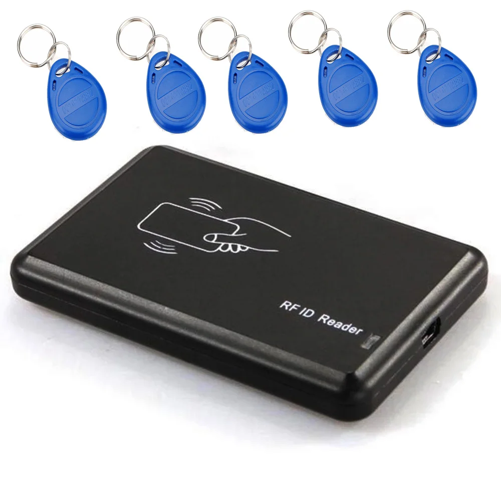 USB 125khz RFID Read Writer Duplicator Copier Duplicate Compatible With 5 Tags Data Retention Black USB 125khz RFID Read Writer Duplicator Copier Duplicate Compatible With 5 Tags Data Retention Black