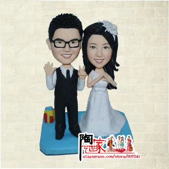 

2019 Freeshipping Doll Grownups Diy Toy Custom Figure From Photo with Polymer Clay New Rushed Reborn wedding Bonecas Brinquedos
