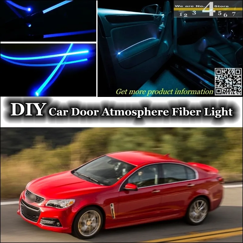 Интерьер окружающего света настройки атмосферу волоконно-оптический Группа света для Chevrolet SS двери Панель освещение не EL света Установите