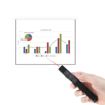 

TB-35 Mini USB RF Wireless Presenter with Red Laser Pointers Pen Remote Control Page for Turning PPT Powerpoint Presentation