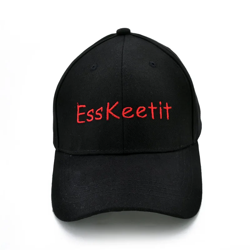

EssKeetit Cap Popular Language Dad Hat Lets Get it 100% Cotton Baseball Cap Embroidery Snapback Hat Bone
