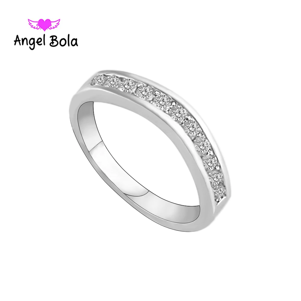 Pryme New Brand Jewellery Women Rings 925 Sterling Silver Micro Inlay Cubic Zirconia Ring Lovers Jewelry for Girl Gift R-052