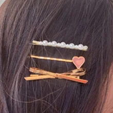 3 шт./компл. жемчужные Металлические Заколки для женщин девушка шпилька заколки для волос аксессуары для волос модные повязки для волос Лето Новое поступление