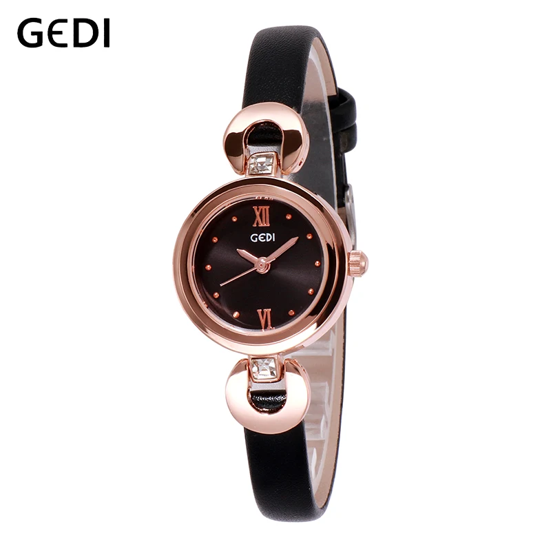 

GEDI 8 MM Ultra-Thin Women Watches Luxury Female Clock Fashion Montre Femme 2019 Quartz Woman Ladies Watch Relogio Feminino