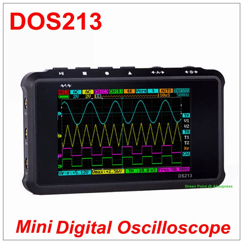 Мини осциллограф DSO DS213Pocket 213 цифровой DSO201 обновленная версия|Осциллографы| |