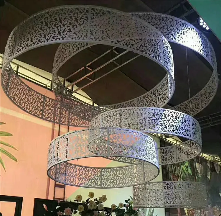 Железное резьбовое обручальное кольцо для свадебной сцены mall beauty Chen декоративное железное кольцо top подвесные аксессуары