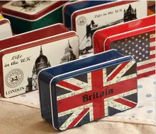 Rectangle big Metal colorful iron Tissue cube box Classical Container Storage Tin box mix order 10 pcs/lot free shipping