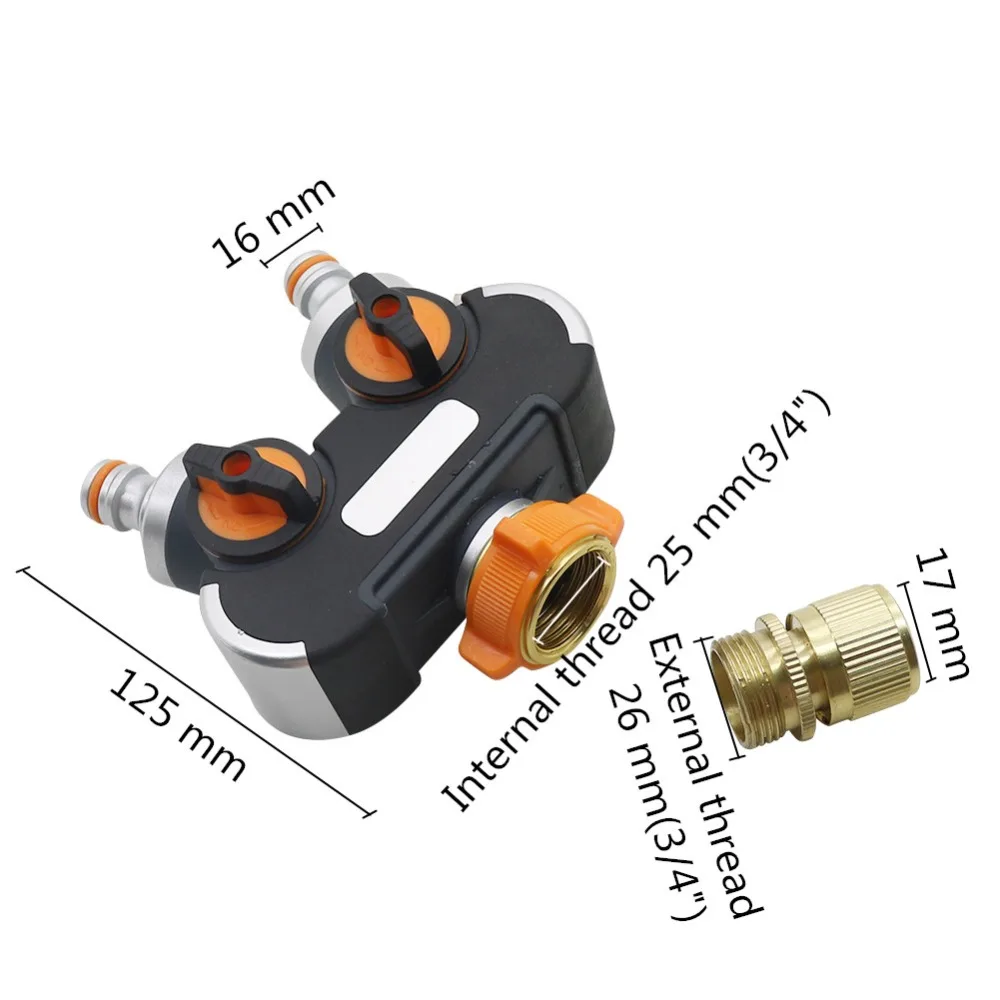 Водяной клапан сплиттер трубка для полива сада адаптер сельскохозяйственные инструменты переключатель быстрый разъем шланг соединение водопроводной адаптер 1 шт
