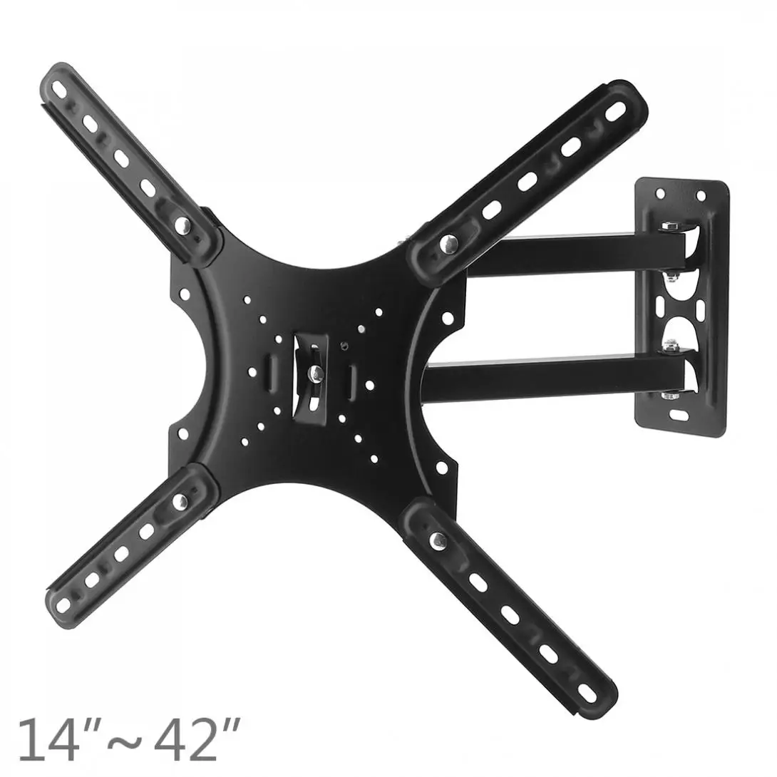 

20KG Full Mount 14-42 Inch Adjustable Telescopic Revolving TV and Computer Liquid Crystal Display Pylon for LED TV LCD Monitor