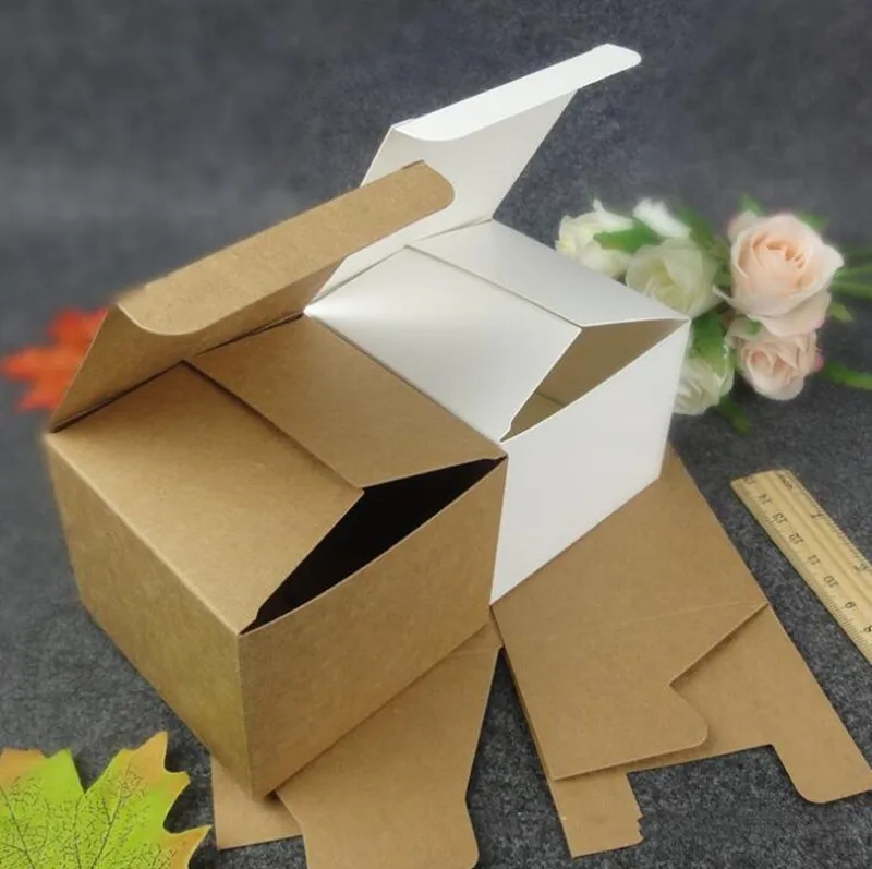 

20pcs 40 sizes Kraft paper cardboard box for packing DIY Brown packaging boxes Small candy boxes handmade soap boxes