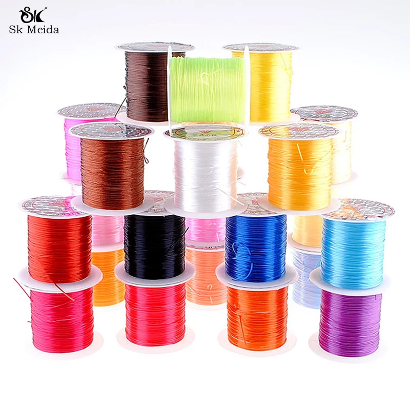 

1mm DIY Crystal Beading Stretch Cord Elastic Line Transparent Clear Beading Wire Thread Jewelry Making HE-71