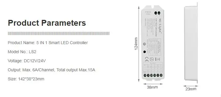 Ми свет LS1 4 в 1 Smart led контроллер/LS2 5 в 1 Smart led контроллер для RGB/RGBW/RGB + CCT светодиодные ленты/LS3 двойной белый Панель