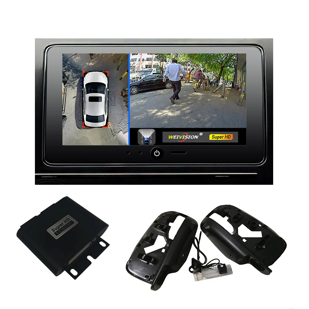 

1080P 360 Degree bird View Surround System Panoramic View, All round View Camera system with car DVR for Renault koleos kadjar