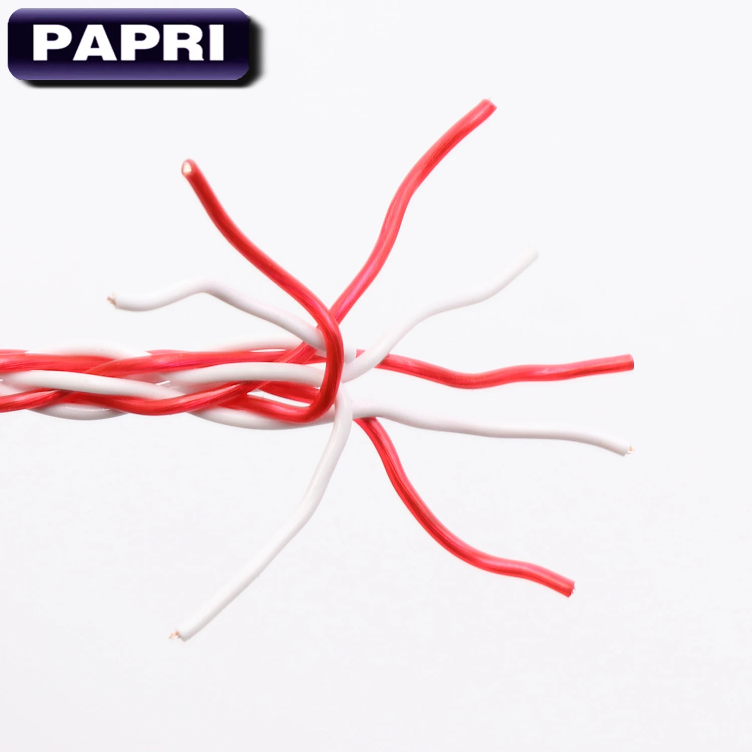 PAPRI AUX Headphone Cable PVC 6N OCC Silver Plated DIY Audio Cable HiFi Upgraded Wires Male To Male For Amplifier
