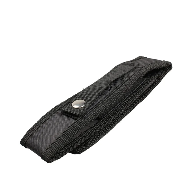 Nylon Flashlight Holster Belt Magic Tape LED Electric Torch Holder Case Pouch MAL999