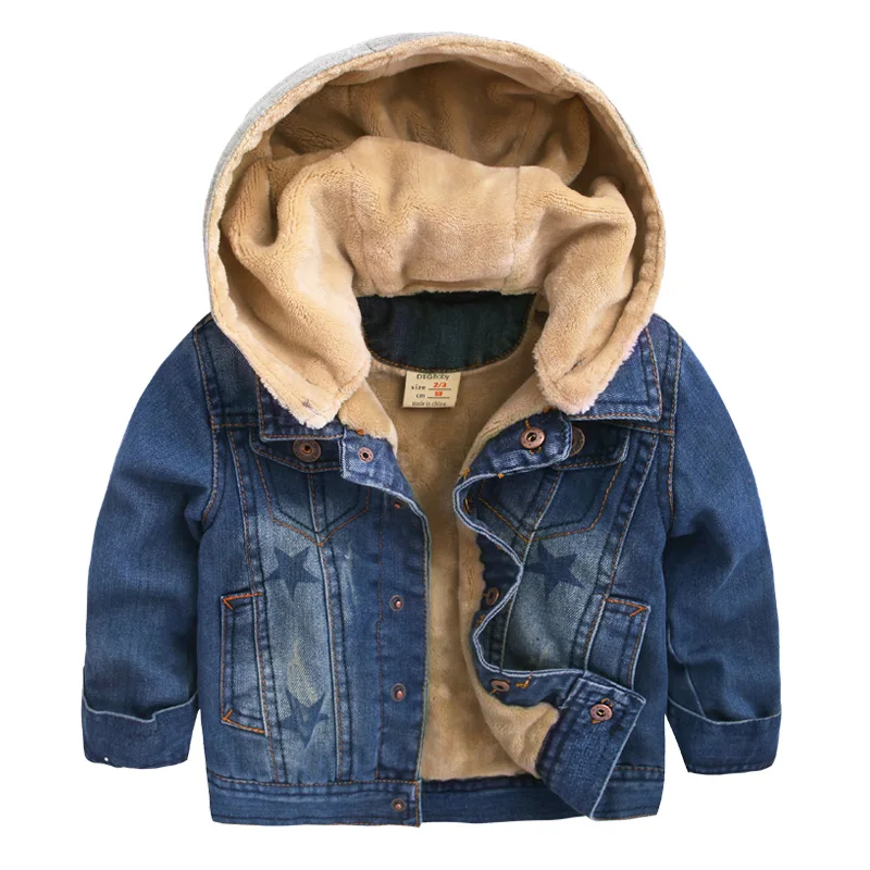 

Children to add 207 new cotton wool cowboy coat children children more baby winter denim garment U1718