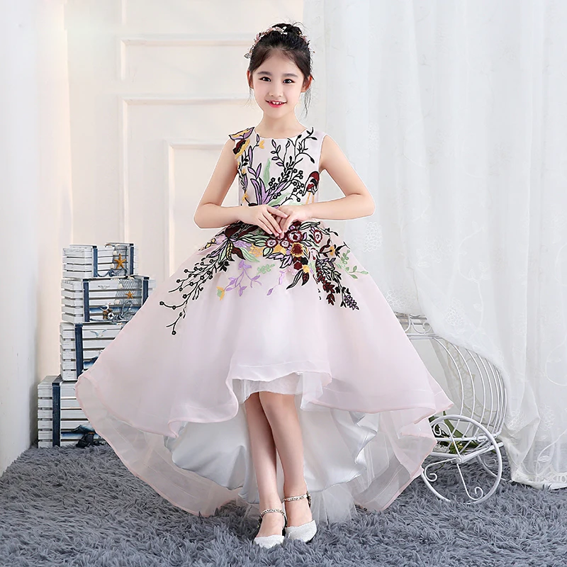 embroidered flower girl dress