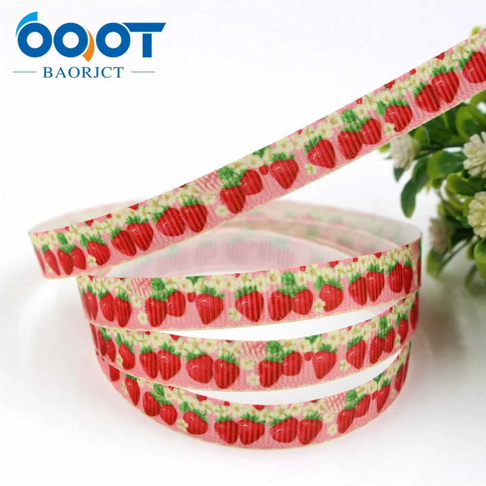 OOOT BAORJCT 175021, 3/8 ''10 мм мультфильм печатных grosgrain ленты, DIY аксессуары для волос ручной работы Материал Свадебная подарочная упаковка