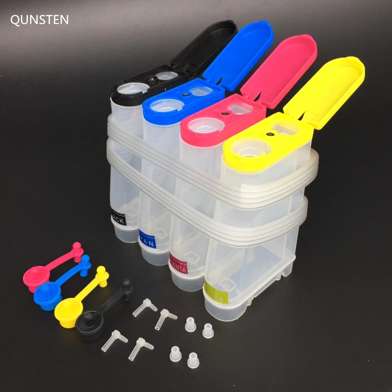 

4 Color 85ML Detachable Colorful Cap Universal CISS Ink System Outer Ink Tank DIY CISS For Epson Canon HP Brother Printer