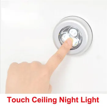

2Pcs LED Battery Powered Wireless Night Light Stick on Tap Touch Lamp Lights