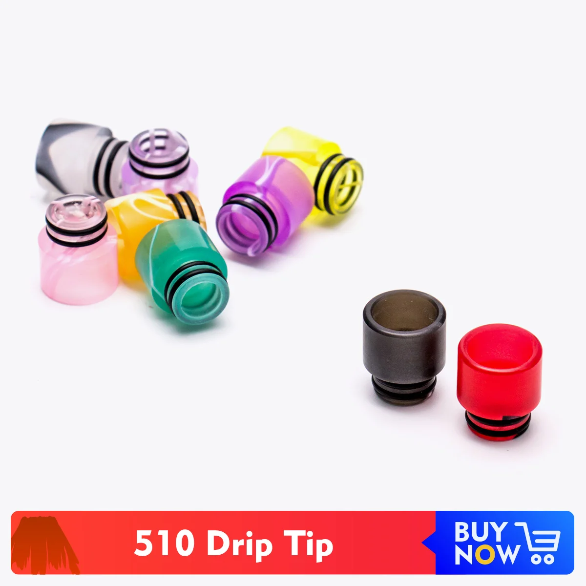 Акриловый мундштук Quartz Banger 1 шт. 510 для EGO Melo 3 mini V8 Baby RTA RDA бак электронной сигареты