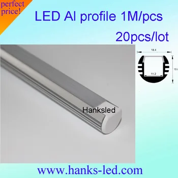 

Profil LED Corner Bar LED Aluminum Profiles for Flexible LED Strip Project lighting 20M/Lot