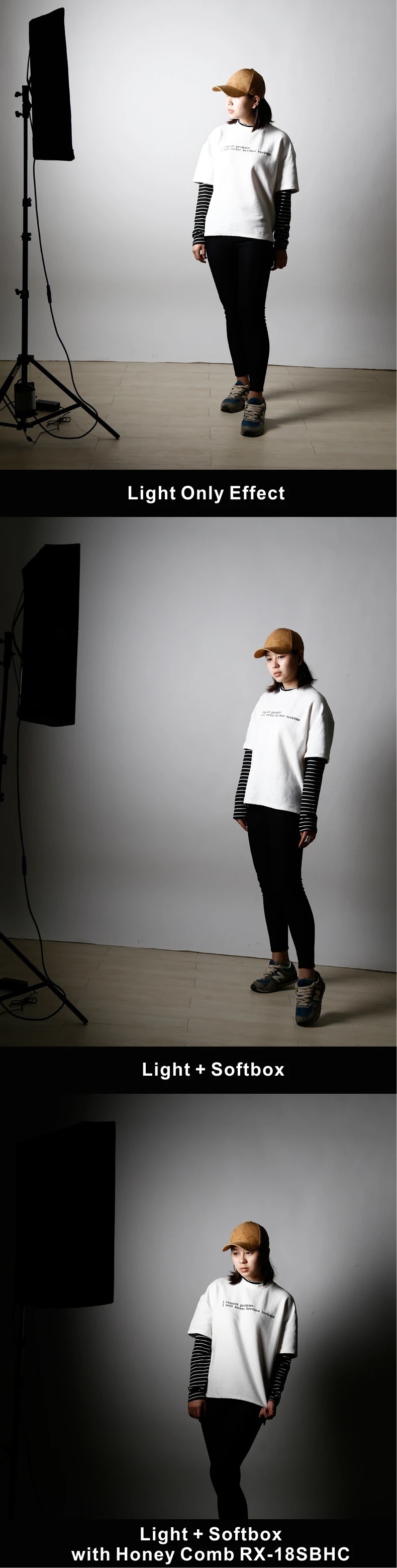 Godox 35x160cm 14x63 Strip Beehive Honeycomb Grid Softbox w Bowens Mount