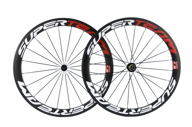 Superteam ruedas de carbono para bicicleta de carretera juego de