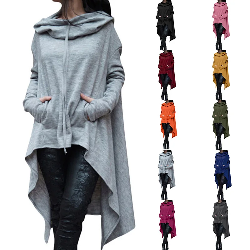 Female Hoodies Gothic Sweatshirt Plus size Blackpink Coat Women Irregular Long Multicolor Hoodie 2018 Halloween Solid Pokemon Female Hoodies Gothic Sweatshirt Plus size Blackpink Coat Women Irregular Long Multicolor Hoodie 2018 Halloween Solid Pokemon
