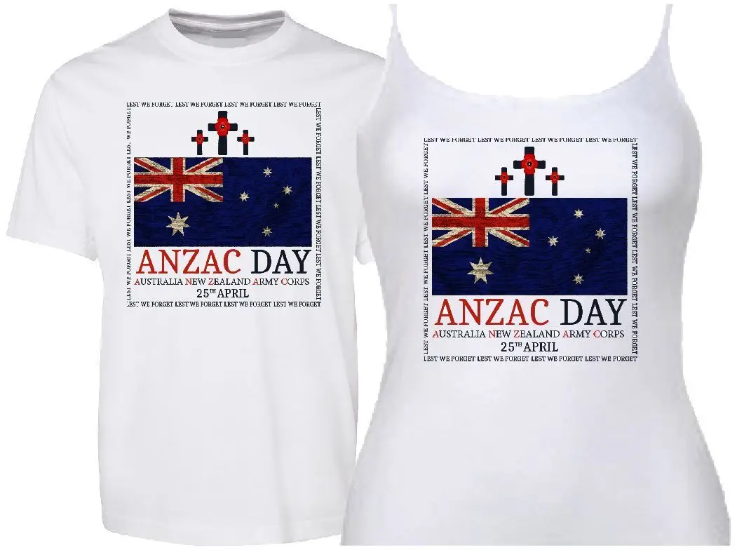 Hot Casual Short Sleeve for Men Clothing Summer AUSTRALIA FLAG ANZAC DAY PRINT SINGLET, CUT SLEEVE, TANK or TEE T-Shirt Hot Casual Short Sleeve for Men Clothing Summer AUSTRALIA FLAG ANZAC DAY PRINT SINGLET, CUT SLEEVE, TANK or TEE T-Shirt