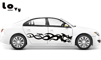 

Dragon Flying Flame Vinyl Car Sticker Creative Cartoon Dragon Cool Car Decal for Car Body Door Decoration CA1122