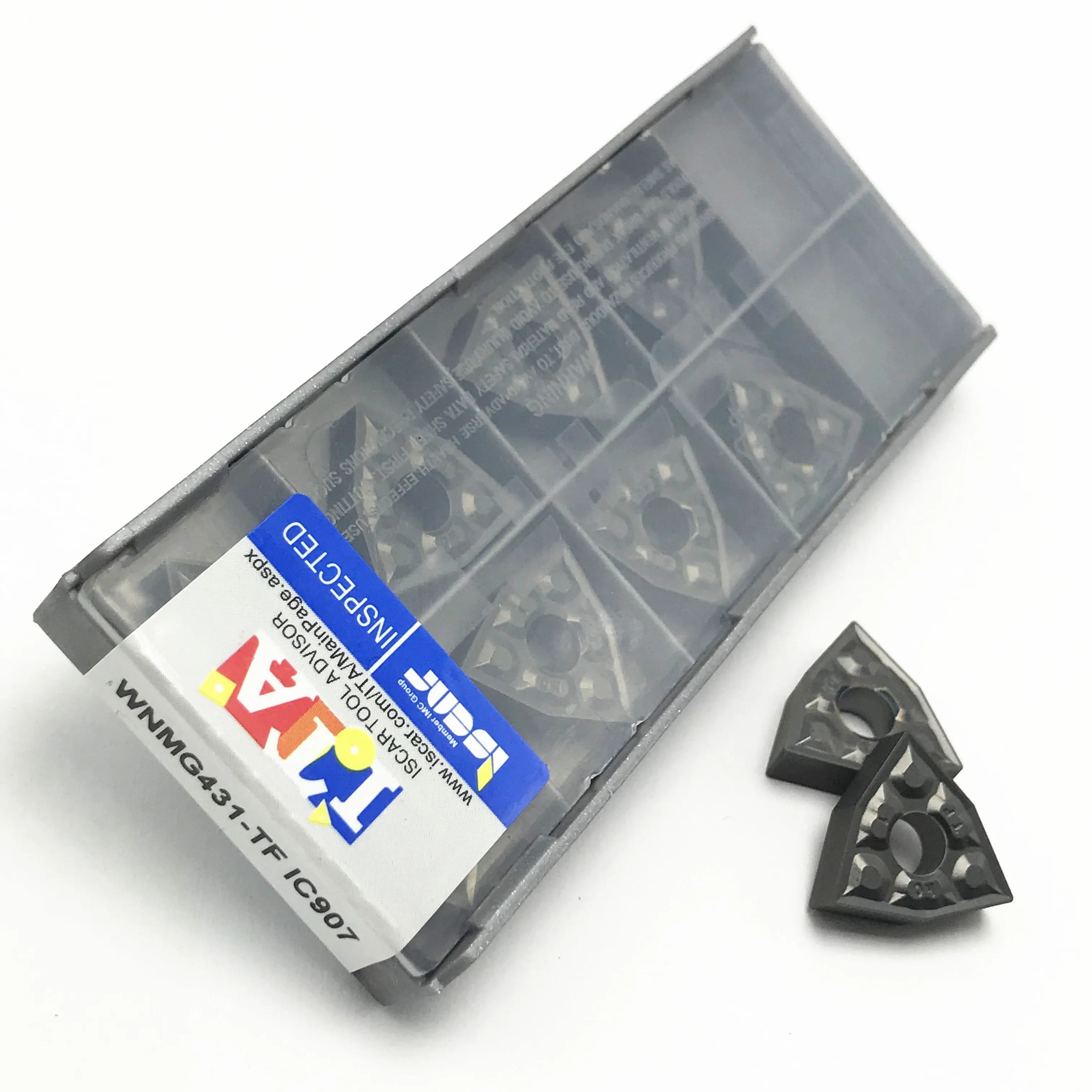 

20PCS External Turning Tool WNMG080404 / WNMG431 TF IC907 / IC908 Carbide Insert R0.4CNC Turning Turning Insert